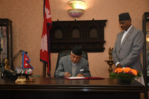 पद बहाली गरे राष्ट्रपति पौडेलले